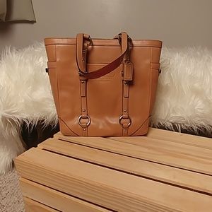 Coach patent leather lunch tote